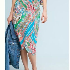 Anthropologie Maeve Bette Wrap Skirt